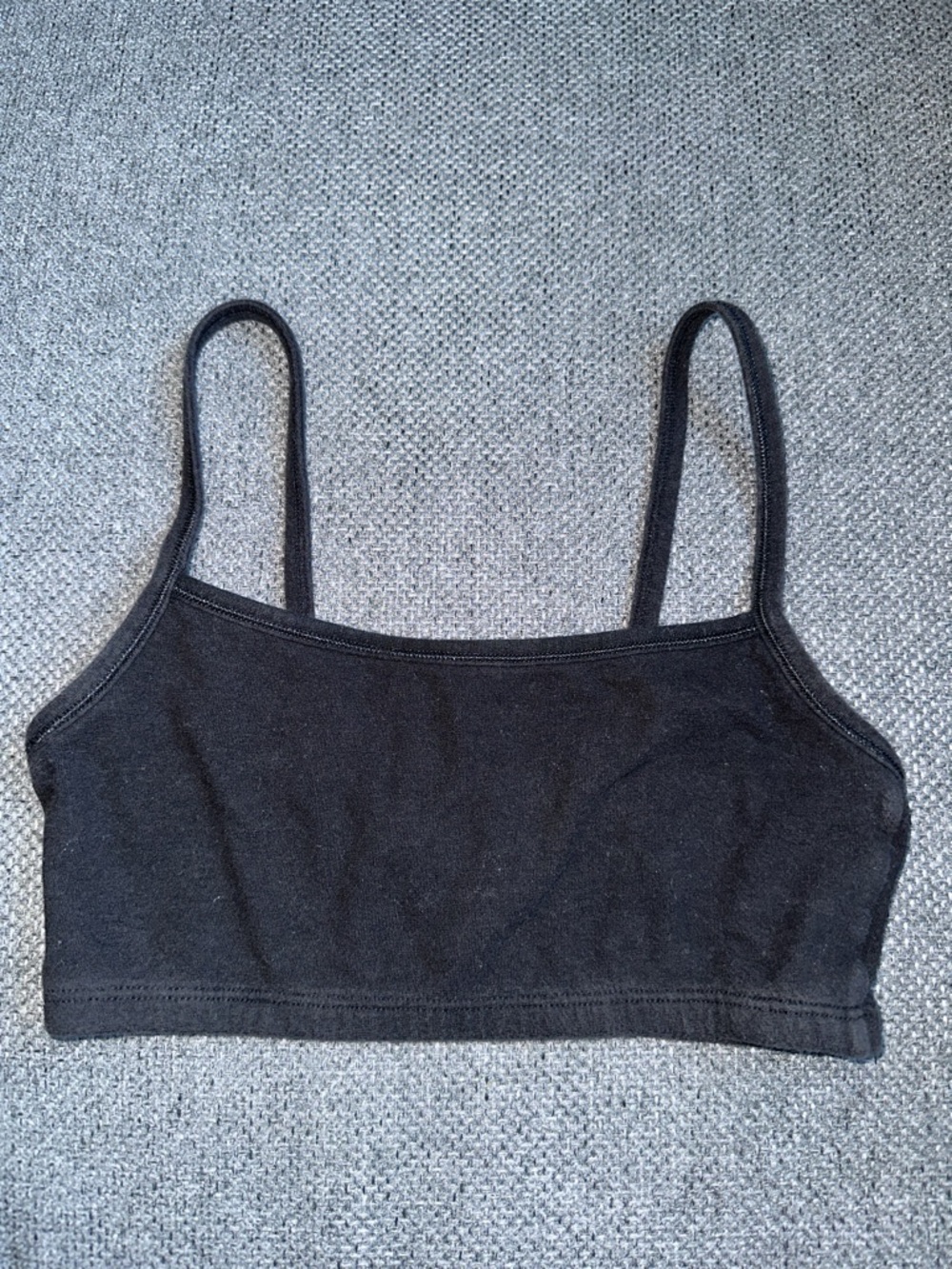 Fruit of the Loom Black Kids cotton crop Tank Top